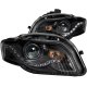Audi A4 2006-2008 Black Projector Headlights LED DRL