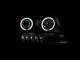 Jeep Grand Cherokee 1999-2004 Projector Headlights Black CCFL Halo LED