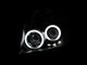 Nissan Frontier 2005-2008 Black Projector Headlights CCFL Halo LED