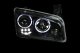 Dodge Charger 2006-2010 Projector Headlights Black Halo and LED