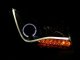 Chevy Cruze 2011-2012 Projector Headlights Black Halo LED Bar
