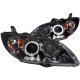 Mazda 3 Sedan 2004-2009 Black Projector Headlights Halo