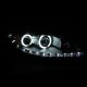 Kia Sportage 2011-2012 Projector Headlights Chrome CCFL Halo LED DRL