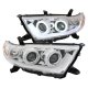 Toyota Highlander 2011-2013 Projector Headlights Chrome CCFL Halo LED Bar
