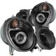 Mercedes Benz E Class 2000-2002 Projector Headlights Black
