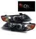 Kia Forte 2010-2013 Projector Headlights Black CCFL Halo LED DRL