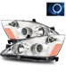 Honda Accord 2003-2007 Projector Headlights Chrome Halo