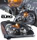 Nissan Altima 2002-2004 Black Euro Headlights