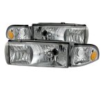 Chevy Caprice 1991-1996 Clear Euro Headlights with Corner lights