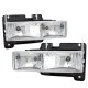 GMC Suburban 1994-1999 Clear Euro Headlights