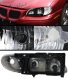 Pontiac Grand AM 1996-1998 Black Euro Headlights