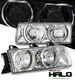 BMW E36 3 Series 1992-1998 Clear Dual Halo Euro Headlights