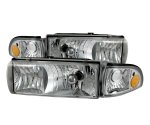 Chevy Impala 1991-1996 Clear Euro Headlights with Corner lights