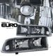 Chevy Blazer 1998-2004 Black Euro Headlights