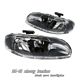 Chevy Monte Carlo 1995-1999 Black Euro Headlights