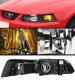 Ford Mustang 1999-2004 Black Crystal Headlights