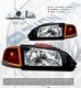 Honda Civic 1992-1995 JDM Black Euro Headlights and Corner Lights Set