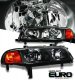 Honda Prelude 1992-1996 JDM Black Euro Headlights