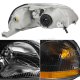 Honda Civic 1996-1998 Black Crystal Headlights