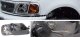 Ford Expedition 1997-2002 Black Projector Headlights and Smoked Corner Lights Set