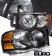 Dodge Ram 2002-2005 Black Crystal Headlights