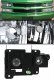GMC Sierra 1988-1998 Black Euro Headlights