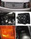 Cadillac Escalade 2002 Black Euro Headlights
