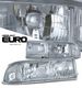 Chevy Blazer 1998-2004 Clear Euro Headlights