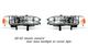 Honda Accord 1990-1993 Clear Euro Headlights and Corner Lights