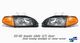 Honda Civic 1992-1995 Depo JDM Black Euro Headlights