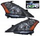 Nissan Murano 2003-2007 Depo Black Euro Headlights