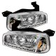 Dodge Charger 2006-2010 Clear Euro Headlights with LED
