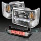 Jeep Grand Cherokee 1993-1998 Clear Euro Headlights and LED Third Brake Light