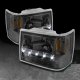 Jeep Grand Cherokee 1993-1996 Smoked Headlights Conversion with LED