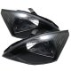 Ford Focus 2000-2004 Black Euro Headlights