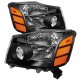 Nissan Titan 2004-2013 Black Headlights