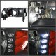 Dodge Ram 2500 1994-2001 Black Euro Headlights with LED
