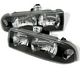 Chevy S10 1998-2004 Black Euro Headlights
