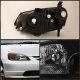 Honda Civic 2001-2003 Black Euro Headlights