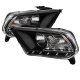 Ford Mustang 2010-2012 Black Euro Headlights with LED