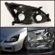 Honda Accord 2003-2007 Black Crystal Euro Headlights