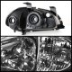 Honda Del Sol 1993-1997 Black Euro Headlights