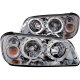 Nissan Maxima 2002-2003 Clear Euro Headlights Halo