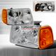Ford Ranger 2001-2011 Clear Euro Headlights with Corner Lights