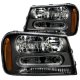 Chevy TrailBlazer 2002-2009 Black Euro Headlights