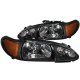 Ford Escort 1997-2002 Black Euro Headlights