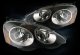 Acura RSX 2002-2004 Black Euro Headlights with Chrome Trim