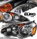Acura RSX 2002-2004 TYC JDM Black Euro Headlights