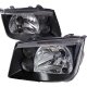 VW Jetta 1999-2004 Black Euro Headlights
