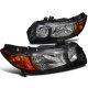 Honda Civic Coupe 2006-2011 Black Headlights